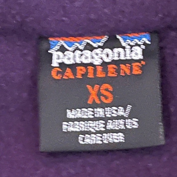 Patagonia Capilene Purple Fleece 1/4 Zip Pullover Jacket Sz XS - Picture 8 of 8